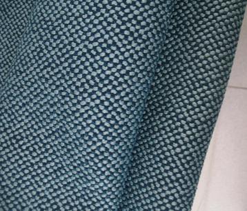 De Ploeg Bolster 48 lichtblauw+petrol; 6x restant meubelstof beschikbaar voor biedingen