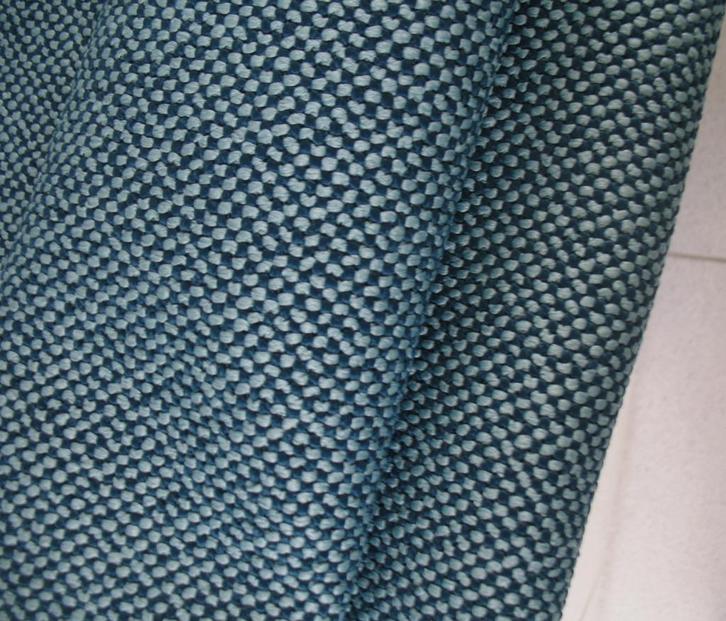 De Ploeg Bolster 48 lichtblauw+petrol; 6x restant meubelstof, Hobby en Vrije tijd, Stoffen en Lappen, Nieuw, Overige materialen