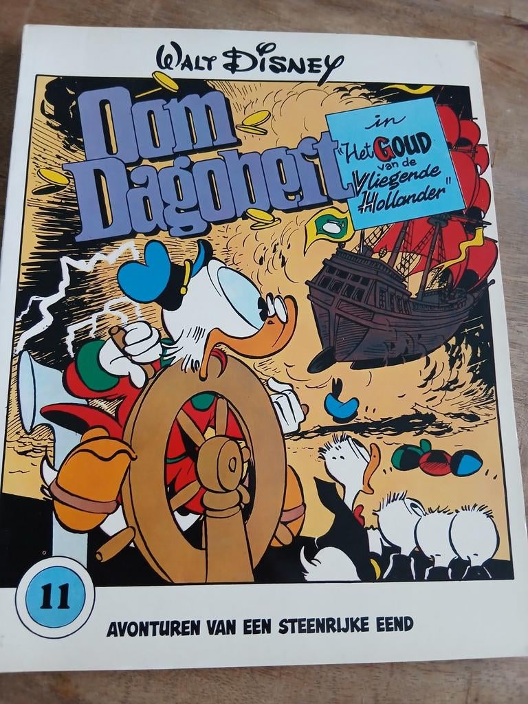 Oom Dagobert - Het Goud van de Vliegende Hollander (1981), Gelezen, Carl Barks, Eén stripboek, Ophalen of Verzenden