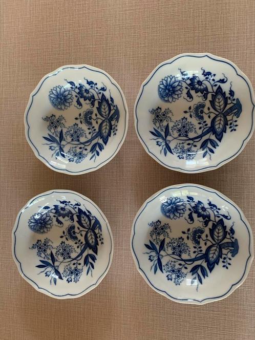 Hutschenreuther Zwiebelmuster Schotels - Set van 4, Antiek en Kunst, Antiek | Servies los, Ophalen of Verzenden
