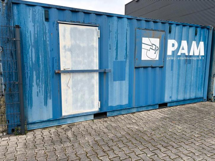opslagcontainer met deur en raam ook als unit te gebruiken, Zakelijke goederen, Machines en Bouw | Keten en Containers, Ophalen