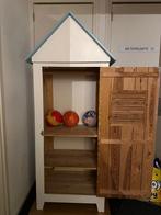 Houten kast in huisjesstijl - Leuk voor kinderkamer!, Antiek en Kunst, Antiek | Meubels | Kasten, Ophalen of Verzenden