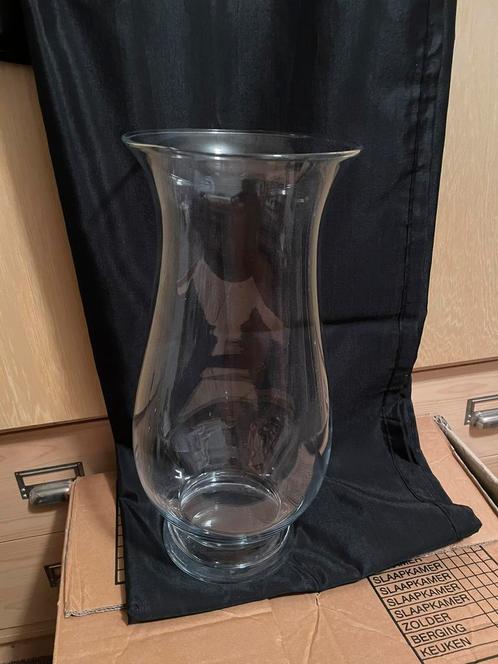 Tk mooi gevormde grote glazen vaas, maar liefst 40 cm hoog, Huis en Inrichting, Woonaccessoires | Vazen, Zo goed als nieuw, Overige kleuren