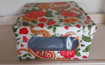 retro opbergdoos  vintage jaren 60  leuke midcentury kleuren beschikbaar voor biedingen