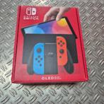 Nintendo Switch OLED Neon Blue & Red Nieuwstaat, Switch OLED, Ophalen of Verzenden, Zo goed als nieuw, X