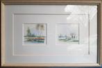 Aquarellen John Verbroeck, Antiek en Kunst, Kunst | Schilderijen | Klassiek, Ophalen