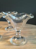 5 grote IJS/Dessert/Toetjes of garnalen Coupes zgan, Glas of Glazen, Ophalen of Verzenden, Overige stijlen, Glas