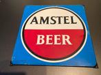 Amstel Bier reklame bord uit 1968, Verzamelen, Ophalen of Verzenden, Gebruikt, Reclamebord