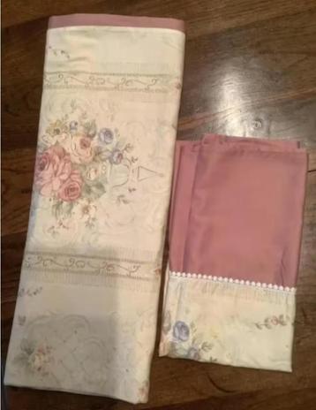 Oudroze, roze, rose dekbedovertrek met bloemen; 190 * 130 beschikbaar voor biedingen