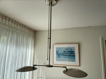 Te koop: metalen hanglamp met 2 lichtbronnen (dimbaar) beschikbaar voor biedingen