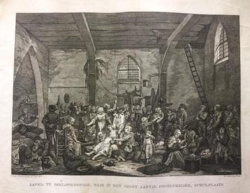 Babilonienbroek 1809 ets watersnood ramp Altena Biesbosch beschikbaar voor biedingen