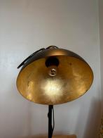 Zwarte staande lamp met gouden binnenkant, Huis en Inrichting, Ophalen, Zo goed als nieuw, Metaal, 150 tot 200 cm