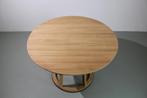 Artisan Pivot tafel, 110 cm, Eiken wit pigment, Nieuw, 100 tot 150 cm, 100 tot 150 cm, Rond