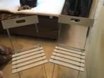 2 bistro stoelen, Ophalen, Zo goed als nieuw, Hout, Inklapbaar