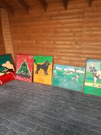Aap,  noot , mies schilderijen, Antiek en Kunst, Ophalen, Overige thema's