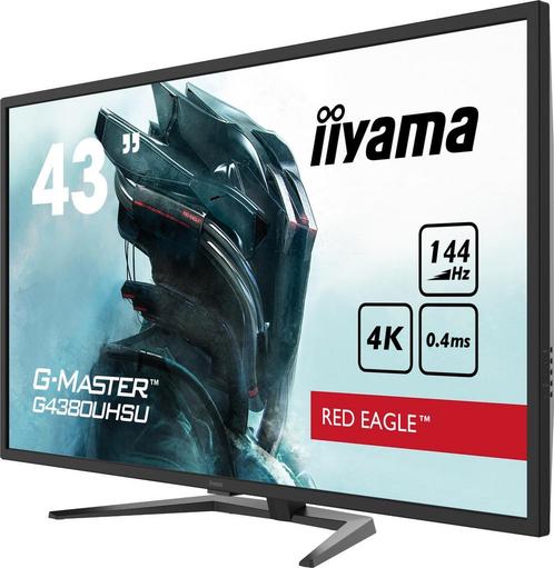 Iiyama G-Master G4380UHSU-B1 Zwart 4k 144hz 0.4ms 43", Computers en Software, Monitoren, Zo goed als nieuw, 101 t/m 150 Hz, DisplayPort
