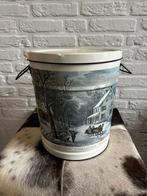 Vintage Currier & Ives Blikken Emmer - American Homestead, Ophalen of Verzenden