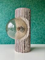 Vintage 70’s Temde Leuchten Boomstam-Wandlamp / Tafellamp, Ophalen of Verzenden, Gebruikt, Glas, Brutalistisch