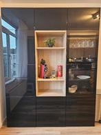 Zwarte Ikea Keukenkast (Ikea Besta), Ophalen, Gebruikt, Met deur(en), 200 cm of meer