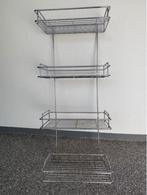 RVS Opbergrek manden 4 vastzittende manden, Huis en Inrichting, Woonaccessoires | Schalen en Manden, Ophalen, Overige materialen