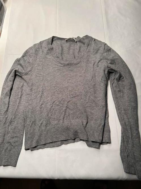 Stradivarius grijze trui – maat M – met V-hals, Kleding | Heren, Truien en Vesten, Zo goed als nieuw, Maat 48/50 (M), Grijs, Ophalen of Verzenden
