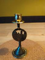 Bronzen Judaica kandelaar (ca.1960), Ophalen of Verzenden, Koper of Brons
