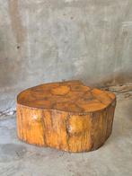 gave salontafel. boomstam. gelakt, Huis en Inrichting, Ophalen, Gebruikt, 50 tot 100 cm, 50 tot 100 cm