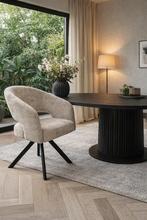 Eetkamerstoelen 4 Draaibare Kuipstoel Stoelen NIEUW ‼️, Huis en Inrichting, Eetkamerstoelen draaibaar modern design kuipstoel