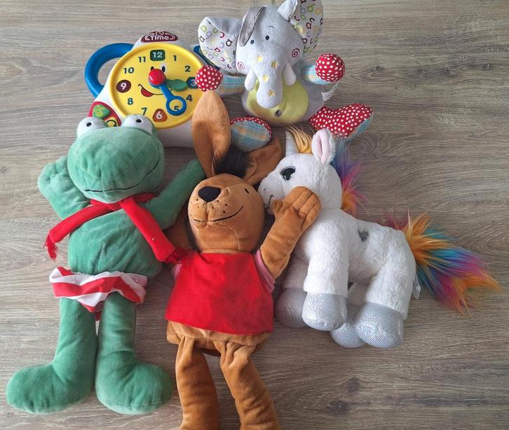Babyspeelgoed en Knuffels - Leuke Set!, Kinderen en Baby's, Speelgoed | Knuffels en Pluche, Zo goed als nieuw, Ophalen of Verzenden