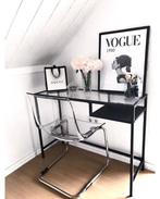Ikea Vittsjö laptop tafel bureautje commode glas zwart, Ophalen of Verzenden, Zo goed als nieuw