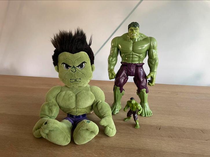 Leuke vintage set Marvel van actiefiguur de HULK, Kinderen en Baby's, Speelgoed | Actiefiguren, Zo goed als nieuw, Ophalen of Verzenden