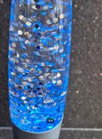 Glitterlamp Zilver multi-color-Led, Huis en Inrichting, Lampen | Tafellampen, Ophalen of Verzenden, Nieuw, Glas, Minder dan 50 cm