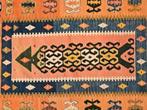 Handgeknoopt Perzisch wol Kelim tapijt Fars 116x168cm, Huis en Inrichting, Overige kleuren, 100 tot 150 cm, 150 tot 200 cm, Gebruikt