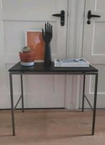 Vintage bijzettafel 70x40 audiomeubel tv tafel plantentafel, Ophalen, Gebruikt, Rechthoekig, Hout
