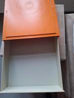 Oranje vintage opbergdozen dia materiaal, Ophalen of Verzenden