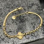 14k gouden armband dames klavervier model, Ophalen of Verzenden, Nieuw, Goud