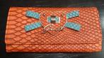 Guess portemonnee - oranje slangenprint, Sieraden, Tassen en Uiterlijk, Portemonnees, Verzenden, Gebruikt, Oranje, Guess