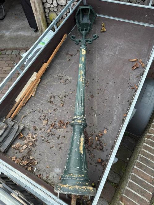 Oude lantaarnpaal – perfect voor een creatief klusproject!, Tuin en Terras, Buitenverlichting, Gebruikt, Staande lamp, Overige materialen