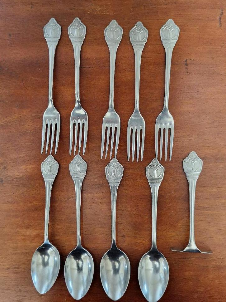 Vintage sola Nutricia kinderbestek, Huis en Inrichting, Keuken | Bestek, Gebruikt, Rvs of Chroom, Ophalen of Verzenden