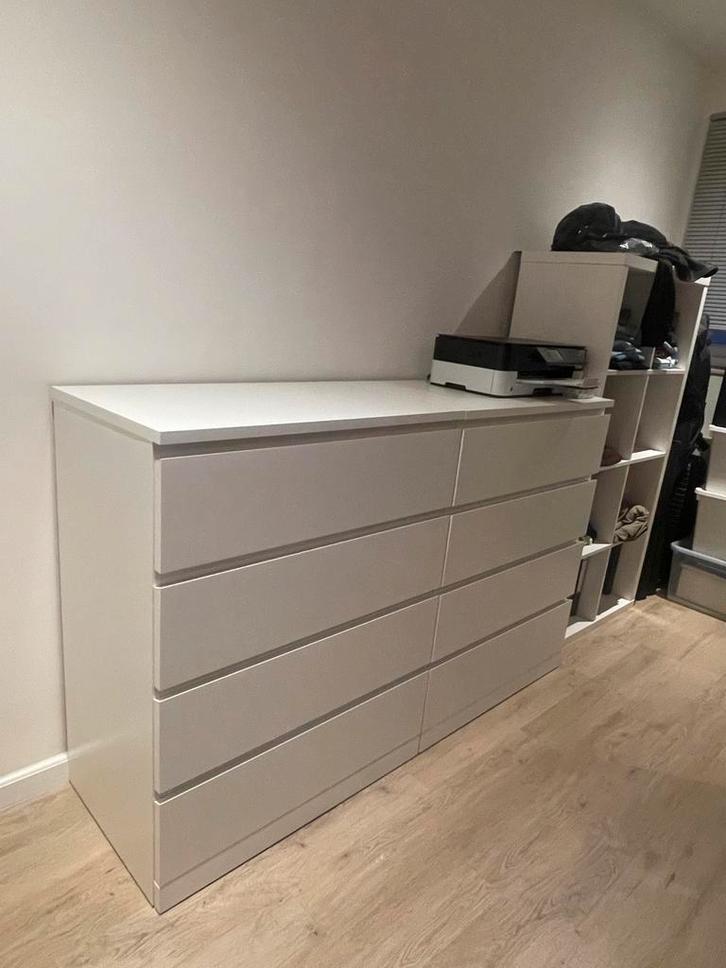 IKEA Kallax & Malm Kasten, Huis en Inrichting, Kasten | Dressoirs, Gebruikt, 50 tot 100 cm, 25 tot 50 cm, Met plank(en), Kunststof