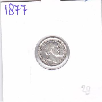 10 cent 1877 Willem 3 voor 29 euro beschikbaar voor biedingen