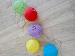 Lampionnen 10 stuks - elke kleur 2 st - doorsnee 15 cm, Tuin en Terras, Ophalen of Verzenden, Zo goed als nieuw, Minder dan 50 watt