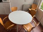 Ronde tafel met stoelen gratis afhalen, Huis en Inrichting, Complete eetkamers, Ophalen, Gebruikt, 6 tot 8 stoelen