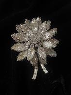 Vintage jaren 50 kristallen broche, Overige materialen, Ophalen of Verzenden, Broche