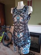 Hale Bob body cocon print jurk gevoerd L gratis verz in NL, Verzenden, Zwart, Maat 42/44 (L), Zo goed als nieuw