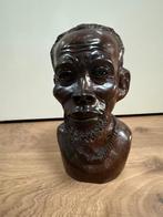 Vintage Afrikaanse mannenbuste, Antiek en Kunst, Ophalen of Verzenden