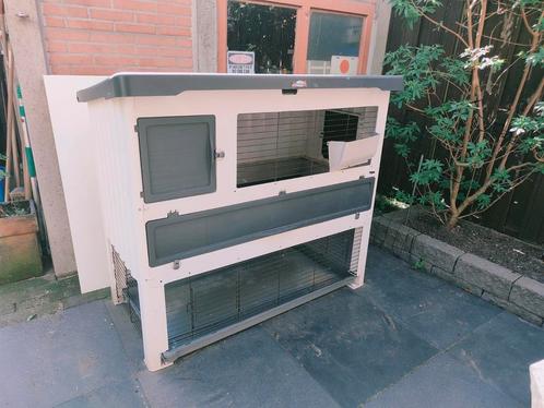 Konijnenhok te koop, Dieren en Toebehoren, Knaagdieren en Konijnen | Hokken en Kooien, Gebruikt, Hok, 90 cm of meer, 110 cm of meer