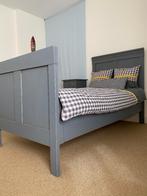 Stoer jongens bed + lattenbodem en matras, Ophalen, Eenpersoons, Sand through finish in de kleur basalt., 200 cm