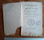 Bataafse publicatie uit 1805, Ophalen of Verzenden