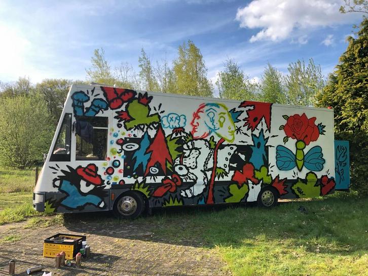 Unieke SRV Wagen - Kunst op Wielen!, Caravans en Kamperen, Campers, Particulier, tot en met 2, Buscamper of Camperbus, Overige merken